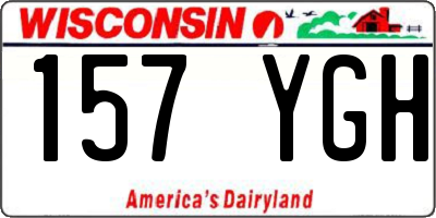 WI license plate 157YGH