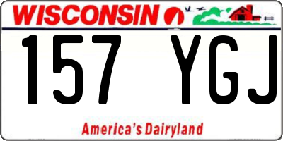 WI license plate 157YGJ