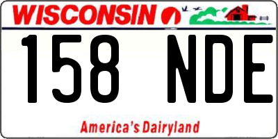 WI license plate 158NDE