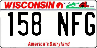 WI license plate 158NFG