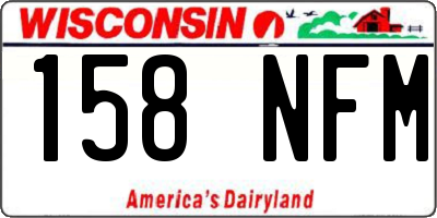WI license plate 158NFM
