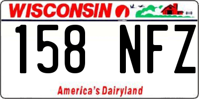 WI license plate 158NFZ