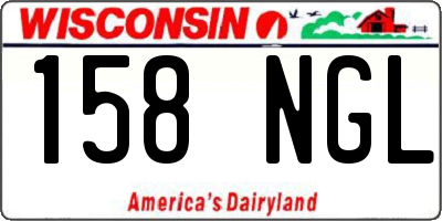 WI license plate 158NGL