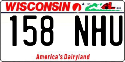 WI license plate 158NHU