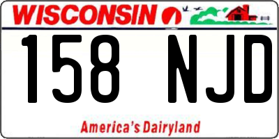 WI license plate 158NJD