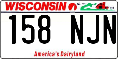 WI license plate 158NJN