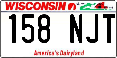 WI license plate 158NJT