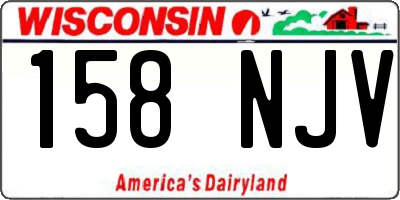WI license plate 158NJV
