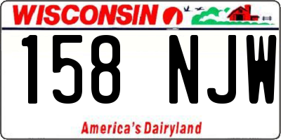 WI license plate 158NJW