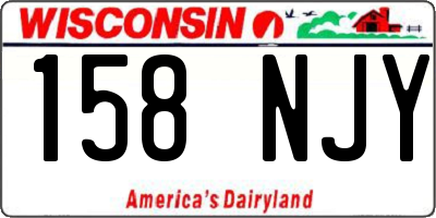 WI license plate 158NJY