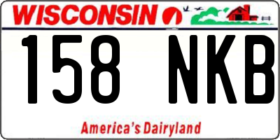 WI license plate 158NKB