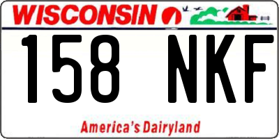 WI license plate 158NKF