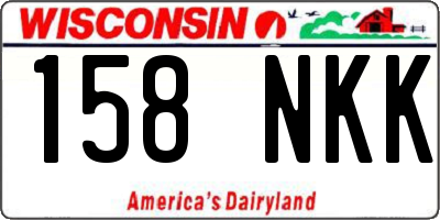 WI license plate 158NKK