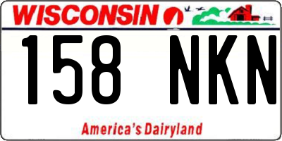 WI license plate 158NKN