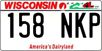 WI license plate 158NKP