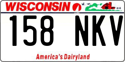 WI license plate 158NKV