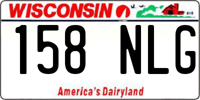 WI license plate 158NLG