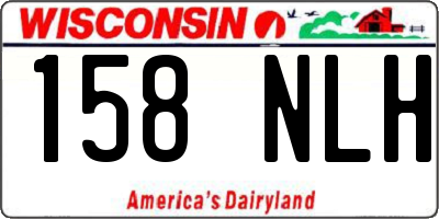 WI license plate 158NLH