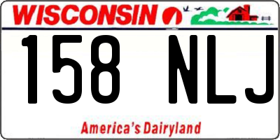 WI license plate 158NLJ