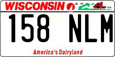 WI license plate 158NLM