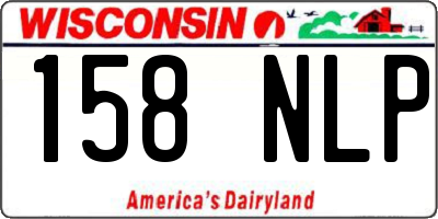 WI license plate 158NLP