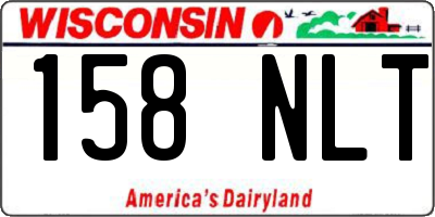WI license plate 158NLT