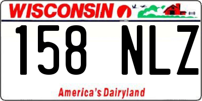 WI license plate 158NLZ