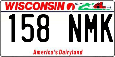 WI license plate 158NMK
