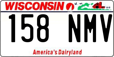 WI license plate 158NMV