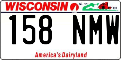 WI license plate 158NMW