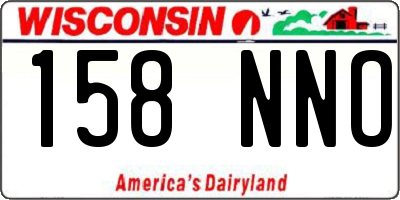 WI license plate 158NNO