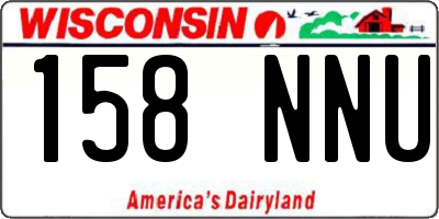 WI license plate 158NNU
