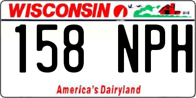 WI license plate 158NPH