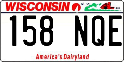 WI license plate 158NQE