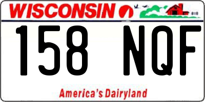 WI license plate 158NQF