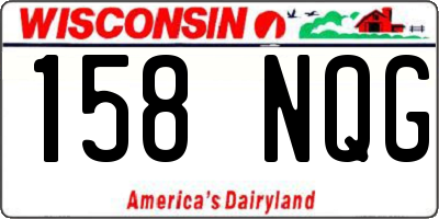 WI license plate 158NQG