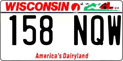 WI license plate 158NQW