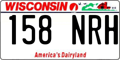 WI license plate 158NRH