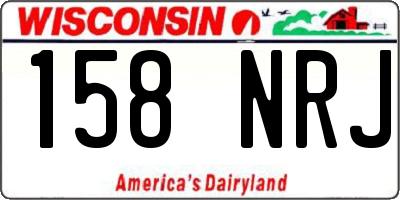 WI license plate 158NRJ