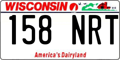 WI license plate 158NRT