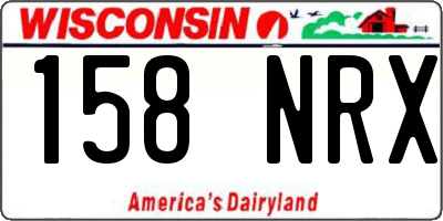 WI license plate 158NRX