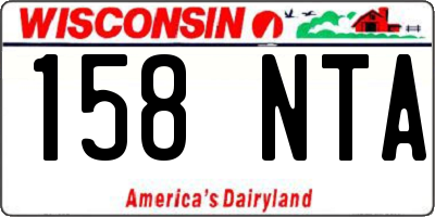 WI license plate 158NTA