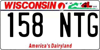 WI license plate 158NTG