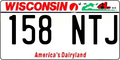 WI license plate 158NTJ