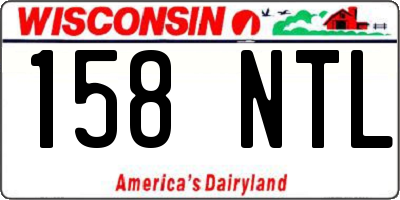 WI license plate 158NTL
