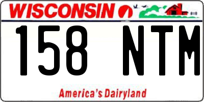 WI license plate 158NTM