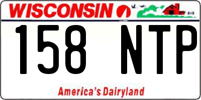 WI license plate 158NTP