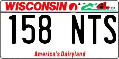 WI license plate 158NTS
