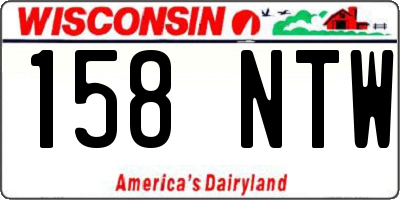 WI license plate 158NTW