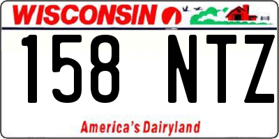 WI license plate 158NTZ